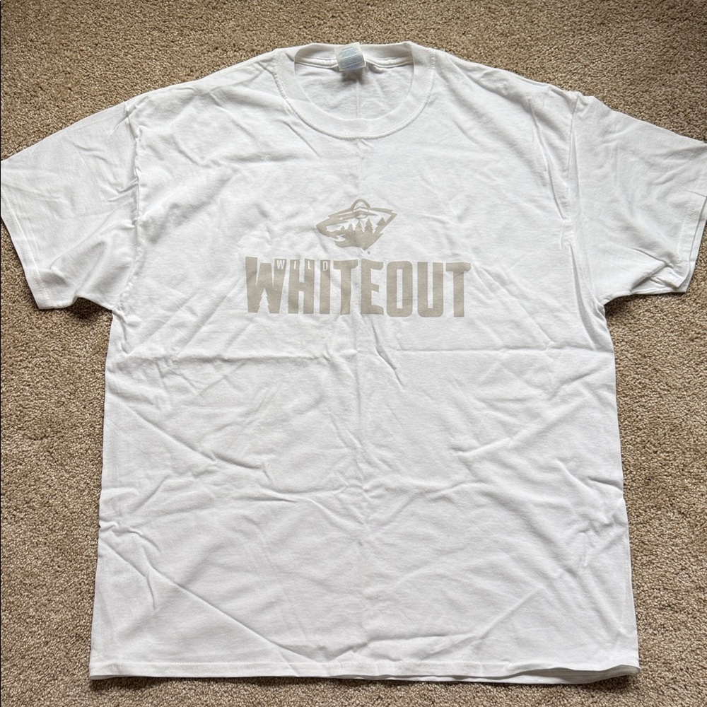 Minnesota Wild Whiteout Tshirt Size XL NWOT